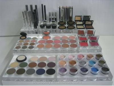 China Acrylic Acrylic Eyeshadow Display Cosmetic Table for sale