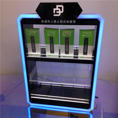 China Modern custom vape display stand vape cigarette display cabinet for sale