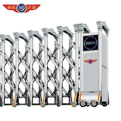 China Retractable Electric Folded Automatic Expandable Electric Retractable Barrier Gate for sale