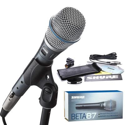 China Professional Microphone Vocal Karaoke Microphone Supercardioid Condenser Microphone Cable Studio Recording Microphone Beta 87c for sale