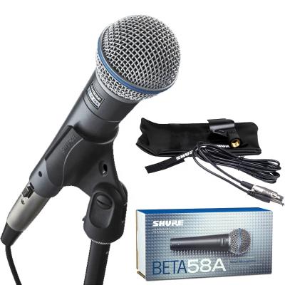 China Shure Beta58a Mic Supercardioid Dynamic Stage Microfono Professional Vocal Handheld 58 Wired Microphone Beta Wired Beta 58a for sale