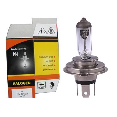 China H4 Auto Light Bulbs, ISO9001Certification H4 Auto Halogen Automobile Lamp New Generation Car Headlight Bulb for sale