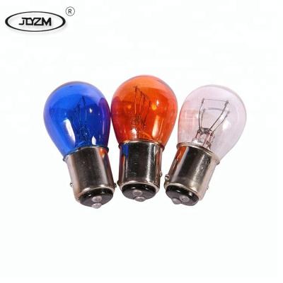 China Automobile lamp ISO9001 certification 12v voltage turn light color s25 car lamp clear halogen bulb for sale