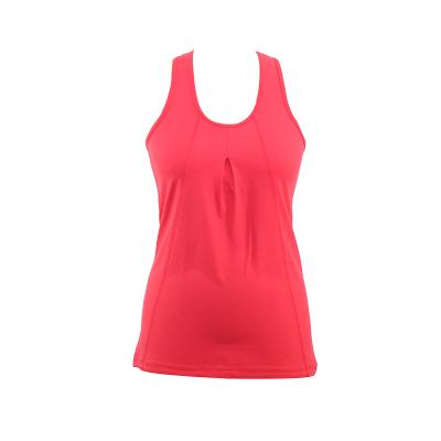 China Wholesale Antibacterial Slim Fit Women Yoga Tank Top Single Lady Gym Vest With Built In Bra for sale