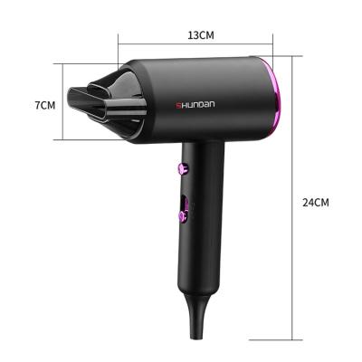 China Factory Supply Foldable Negative Ion Hair Dryer Electric Hair Care Tool 1200W Gradient Fast Drying Fan for sale