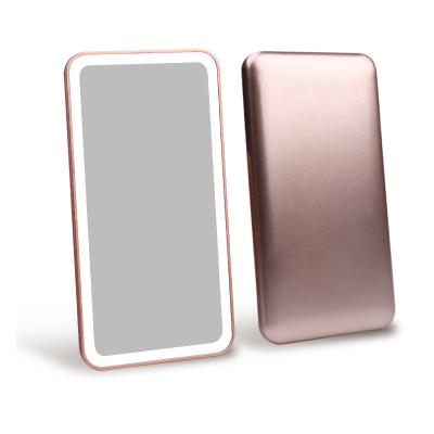 China LED Mirror Pocket Mini Portable USB Portable Makeup Lighted Cosmetic Filling Mirror zu verkaufen