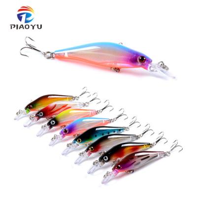 China ABS PIAOYU Plastic Fishing Lures 8 Color Mino RruYa Bait 8cm/6.3g Foreign Trade Bionic Bait Plastic Hard Bait for sale