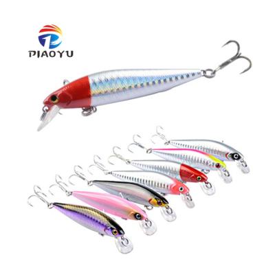 China ABS PIAOYU Mino RuYa Hard Plastic Fishing Lures Hard Plastic Aid 8G/5G Hook Bait for sale