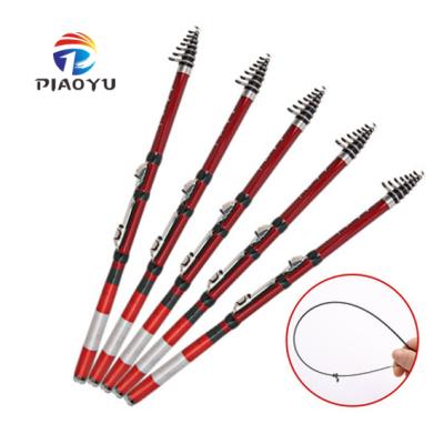 China Portable Section PIAOYU Fishing Rod Soft Pole 1.5M 1.8M 2.1M 2.4M 2.7M Carbon Ultralight Short Casting Rod for sale