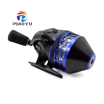 China LEFT HAND PIAOYU Metal Fishing Reels 4.1:1 Gear Ratio Handle Left and Right Interchangeable for Slingshot Hunting Shooting Fish for sale