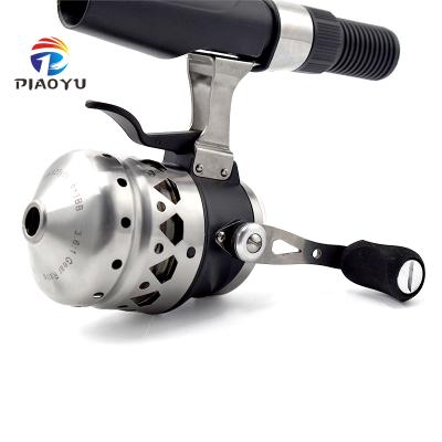 China PIAOYU Durable Metal Stainless Steel Fish Wheel 6+1BB Included Telescopic Inner Line Wheel SP35 Cable Hand Brake Fishing Reel for sale