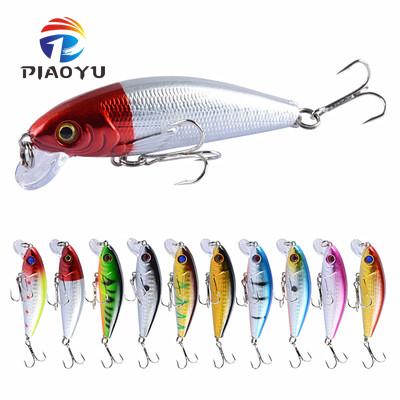 China ABS PIAOYU Plastic Luya 10 Color Floating Fish Lures Bionic Bait Plastic Hard Bait Fishing Lures for sale