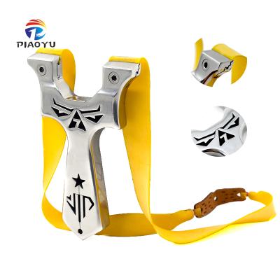 China Piaoyu Durable Outdoor Hunting And Other Shooting Products Catapult Powerful Slingshot Stainless Steel Slingshot for sale