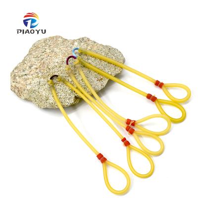 China Piaoyu Shoot Fish Round Rubber Bands Durable High 1745 Latex Slingshot Catapult Natural Bow Hunting Outdoor Shooting Rubber Band for sale