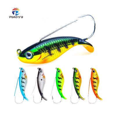 China Hunting And Shooting External Hook Single Fish Scale Hard Bait Artificial Fake Bait Fishing Tackle 8.5cm/21.2g for sale