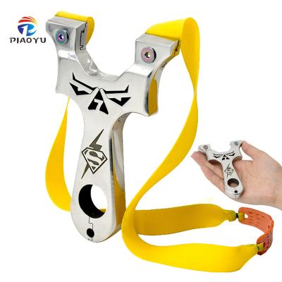 China PIAOYU New Style Durable Multi-screw Stainless Steel Slingshot Hunting Shooting Metal Slingshot for sale