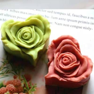 China Sustainable 3D Flower Soap Candle Molds Scented Wax Mould Chocolate Cake Molds Decorating Resin Epoxy Gypsum Clay Crafts Silicone Mold for sale