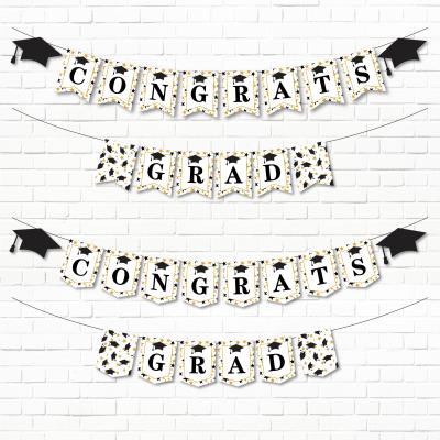 China Custom Paper Factory 2022 Congratulations Graduation Banner Printed with 