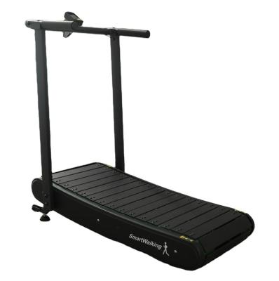 China Wholesale Price Home New Arrival Silent Smooth Walking Foldable Manual Treadmill For Space Saving for sale