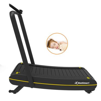 China Home Basic Use New Arrival Runsmart Foldable Running Machine No Electric Walking Curved Woodway Treadmill for sale