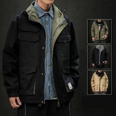 China Breathable Wholesale Custom Fashion Streetwear Anorak Jacket Coat For Men for sale