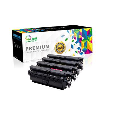 China COMPATIBLE CHENXI 508a CF360A Toner Cartridges Compatible For Hp Color LaserJet M552 M553 for sale