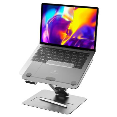 China Non-slip Aluminum Laptop Stand 17 (Height) Ergonomic Adjustable Compact Foldable Laptop Stand for sale