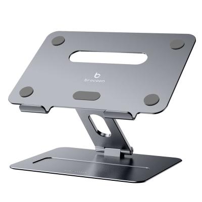 China (Size) Home Office Gray Adjustable Portable Notebook Holder For Laptop Stand Aluminum Adjustable Desk for sale