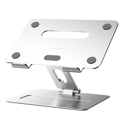 China Newest 2021 Height Adjustable Ergonomic Adjustable Aluminum Foldable Laptop Stand Riser Desk Stand (Waist) for sale