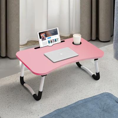 China Foldable Portable Wooden Laptop Lap Tray Desk Foldable Folding Home Office Study Bed Computer Table for sale