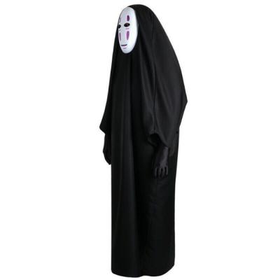 China Game Anime Role Playing Vivid Halloween Party Cosplay Coat Anime Ghost Faceless Male Costume for sale