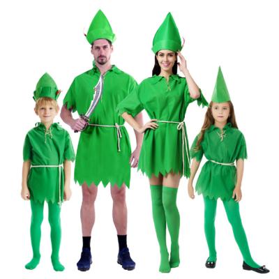 China Halloween ordinary costume stage theme cosplay party playing parent-child Peter Pan costume for sale