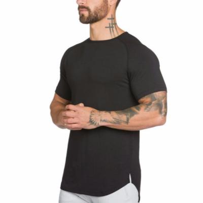 China Others Pure Color Sports Mens Breathable T Shirts Short Sleeve Slim Fit Clothing for sale