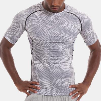 China Durable Breathable Outdoor Training Clothes Men Workout Clothes Short Sleeve Fitness for sale