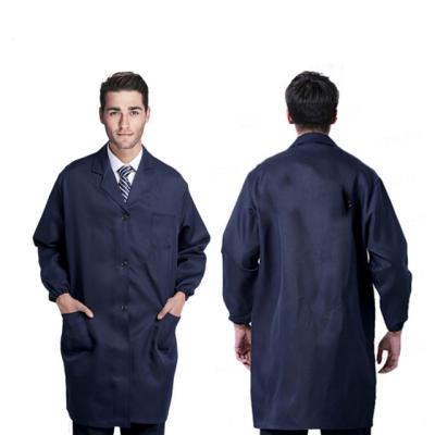 China Porters Uniform Dustproof Clothing Cotton Work Shop Coat Blue Customization for sale