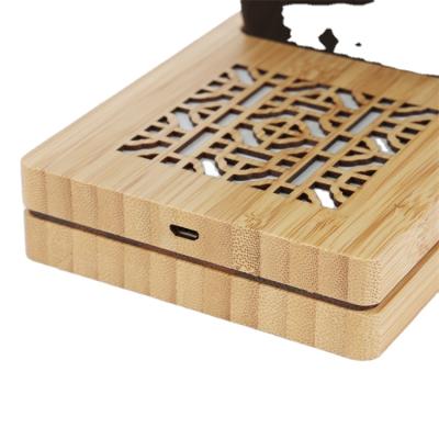 China Fanshion radio charging wooden mobile phone radio stand holder bamboo charging radio filling for sale