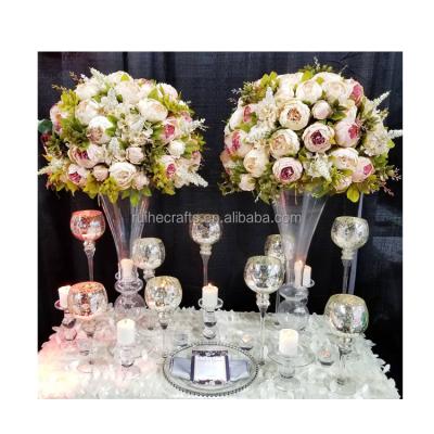 China Wedding event table decoration Ruihe hot selling decorative artificial flower table centerpiece flowers pony flower ball for sale