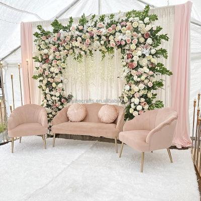 China Wedding event table decoration Artificial Flower Decor Wedding Arch  Artificial Flowers Wedding Stage Backdrop Decor Props for sale