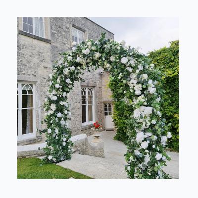 China Wedding stage decoration Bridal shower decoration floral arrangement for arch frame artificial flowers wedding arch flower arch decor for sale