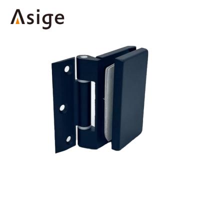 China Modern Silver Aluminum Alloy Door To Glass Shower Glass Door Clip Hinge for sale