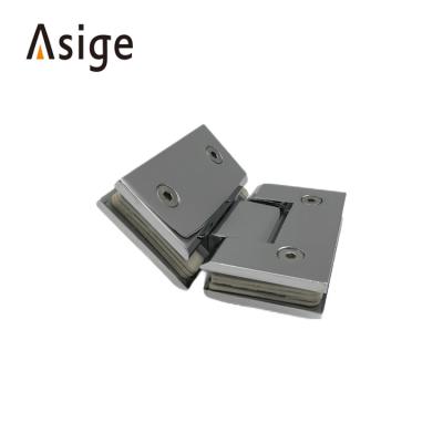 China Easy to Install and Durable Stainless Steel Shower Door Wall Mount Hinge Shower Room Glass Door Hinge 180 Degree Pool Glass Barrier Hydraulic Hinge for sale