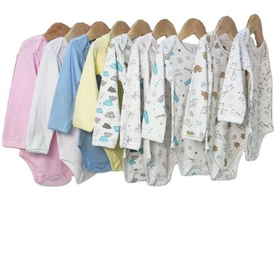 China Wholesale Long Sleeeves Long Sleeve Baby Knitted Romper and Pulled Baby Clothes with Button Baby Rompers for sale