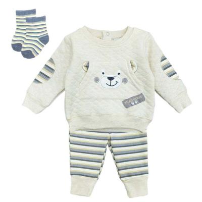 China Breathable Newborn Baby Shirt Infant Pants Bangs Baby Dressing Sets For Winter for sale