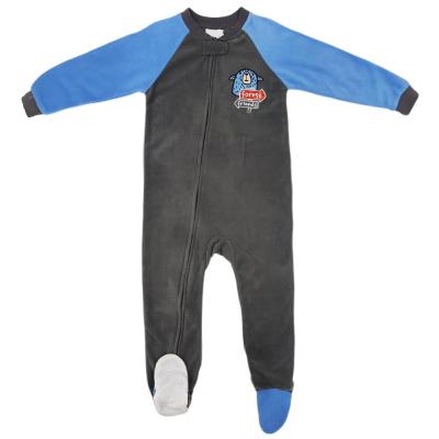 China Baby Fleece Baby Romper Bib Footie Rompers Loose Baby Clothing Boys Long Sleeeves for sale