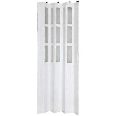 China Farmhouse Porcelain Sliding Folding PVC Accordion Door for sale