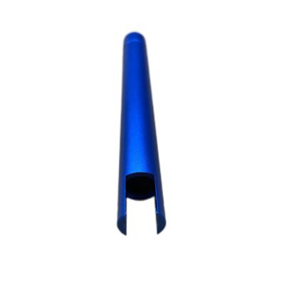 China Agriculture China Custom Aluminum Alloy Profile OEM Surface Treatment Service Manufacturing Blue Color Anodized Aluminum Tube Parts for sale