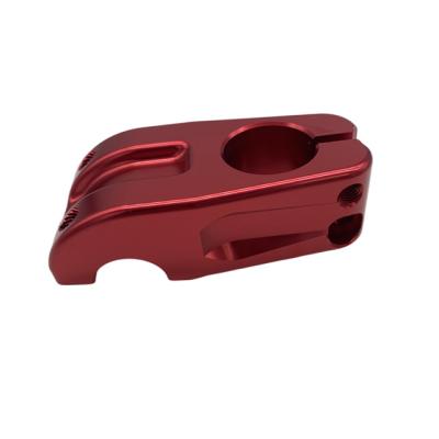 China Factory Equipment OEM Factory Manufacture Aluminum Car Accessories Customized Surface Treatment Aluminum Alloy Red Anodized Machining Auto Parts for sale