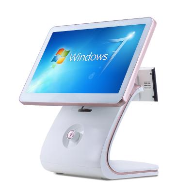 China Wifi bluetooth 15.6 / Beautiful shape all in one pos terminal for sale