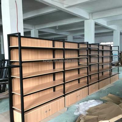 China Corrosion protection gandola shelves pegboard shelf popular production double-sided supermarket display stand for sale