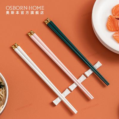 China OSBORN Japan Ceramic Sustainable Reusable Sushi Chopsticks Japanese Chopsticks For Sushi Tableware for sale